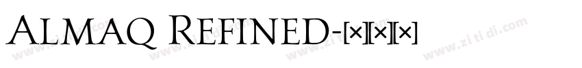 Almaq Refined字体转换
